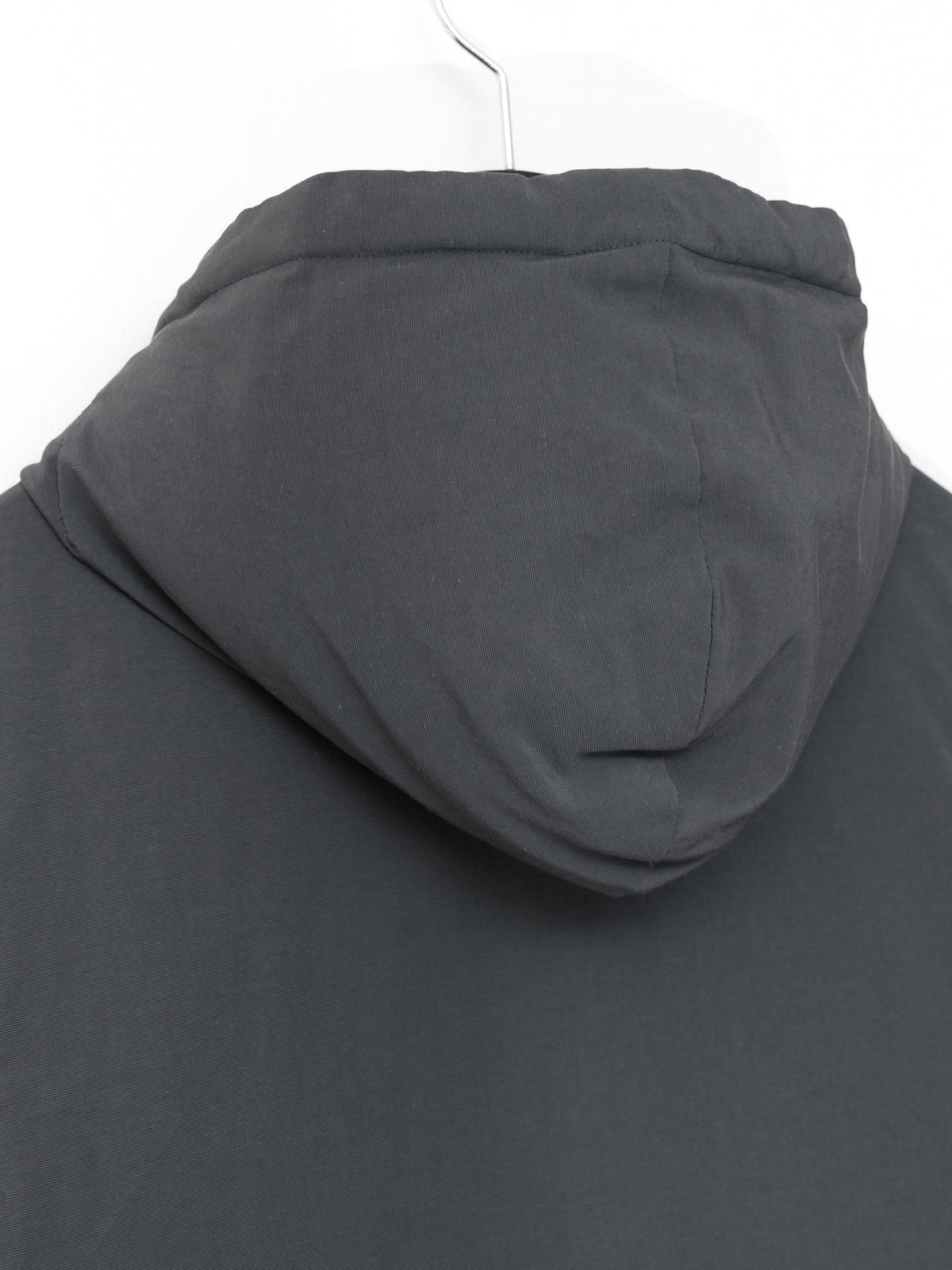 Reversible Hooded Down Jacket Carbon Black