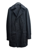 Moto Coat Washed Black