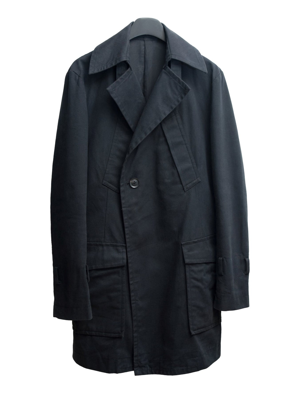 Moto Coat Washed Black