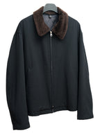 Fur Collar Blouson Black