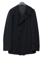 Double Breasted Military Jacket Black