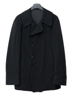 Double Breasted Military Jacket Black