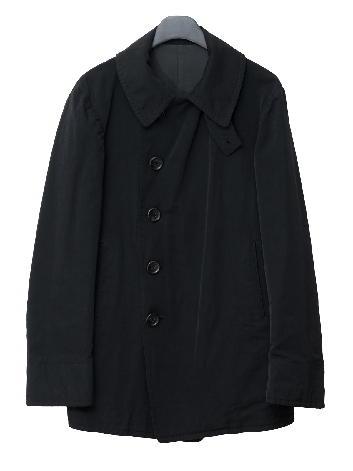 Double Breasted Military Jacket Black