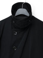 Double Breasted Military Jacket Black