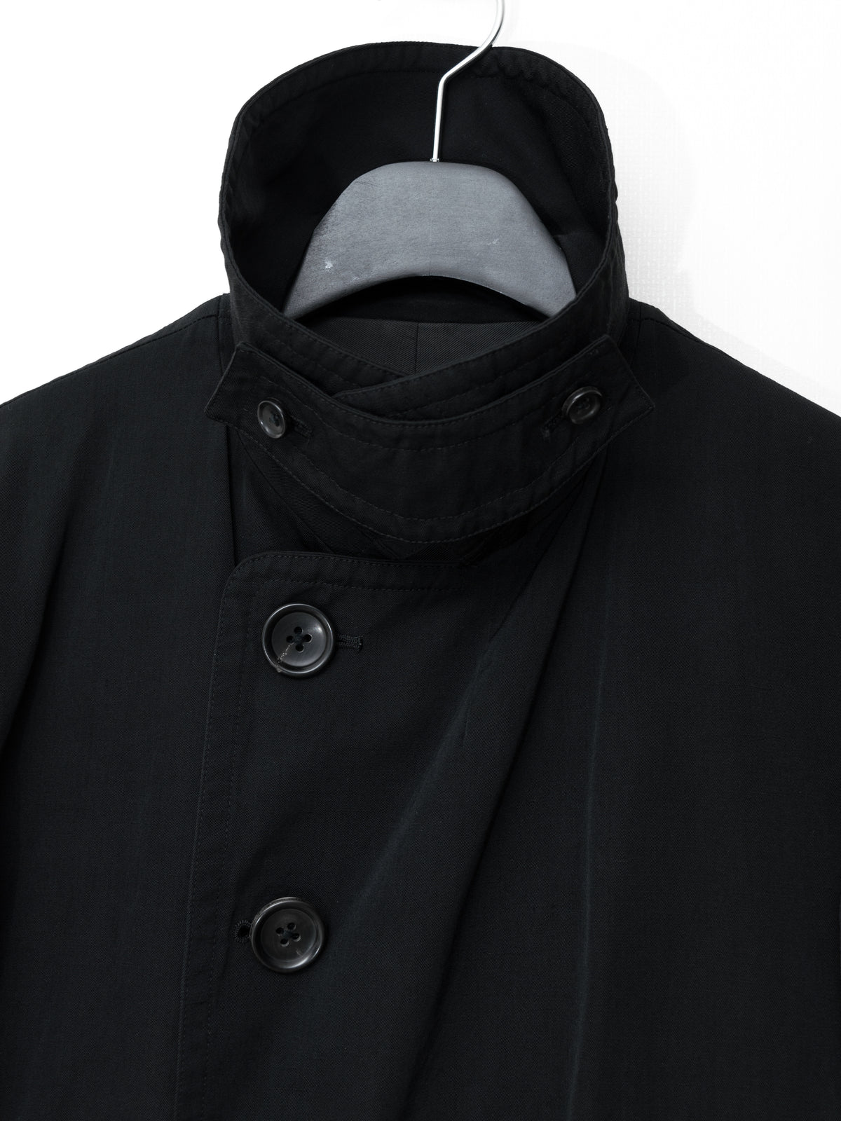 Double Breasted Military Jacket Black