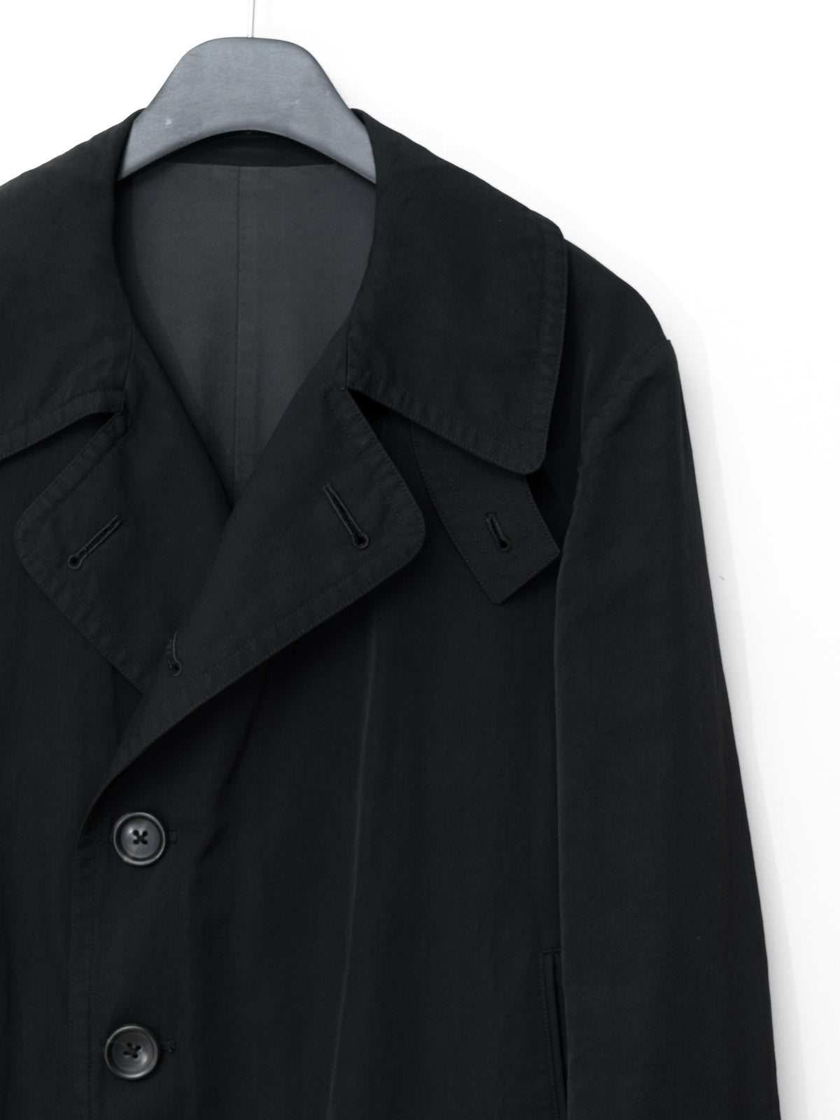 Double Breasted Military Jacket Black
