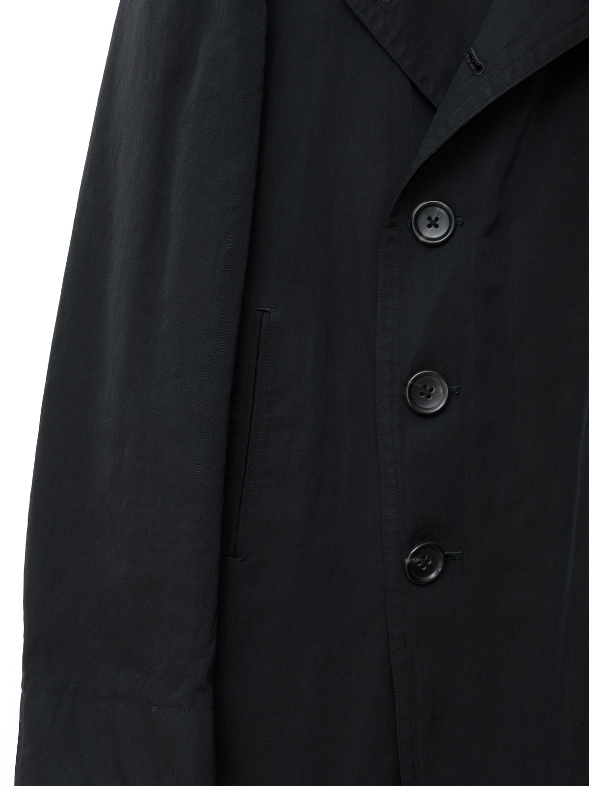 Double Breasted Military Jacket Black
