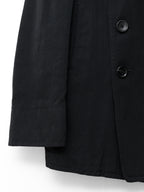 Double Breasted Military Jacket Black