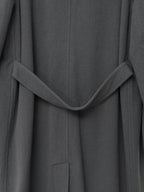 Hooded Tielocken Coat Pigeon Grey