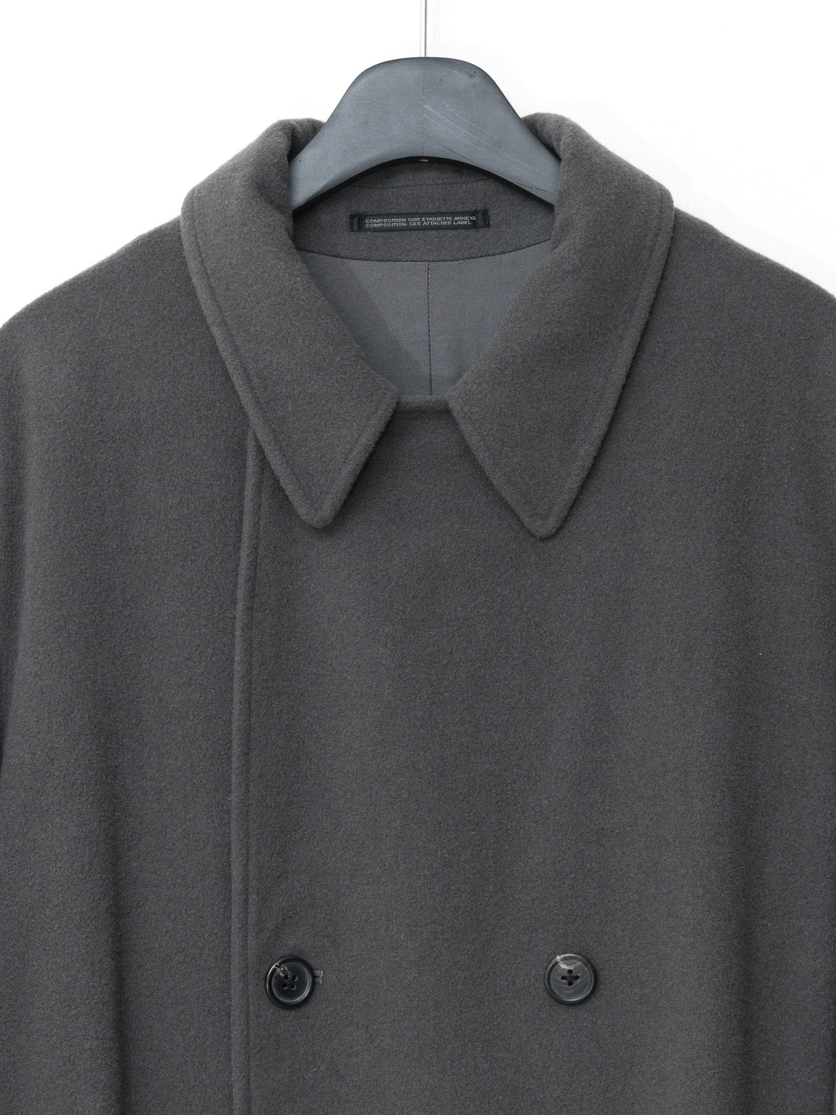 Hooded Tielocken Coat Pigeon Grey