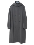 Hooded Tielocken Coat Pigeon Grey