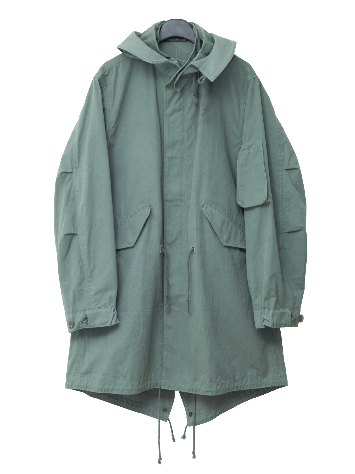 a/w 05 m-65 fishtail parka sage green ∙ poly cotton ∙ one size