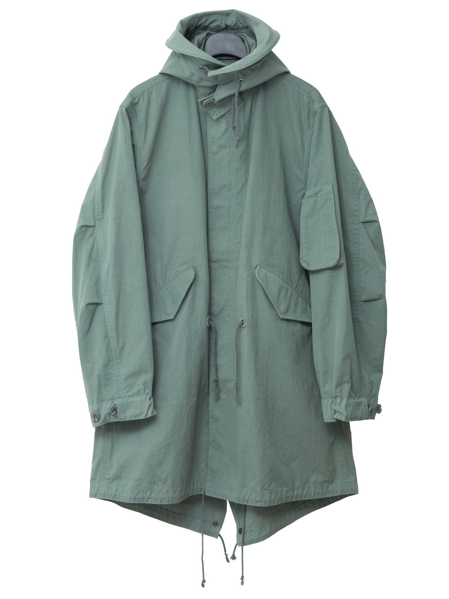 a/w 05 m-65 fishtail parka sage green ∙ poly cotton ∙ one size