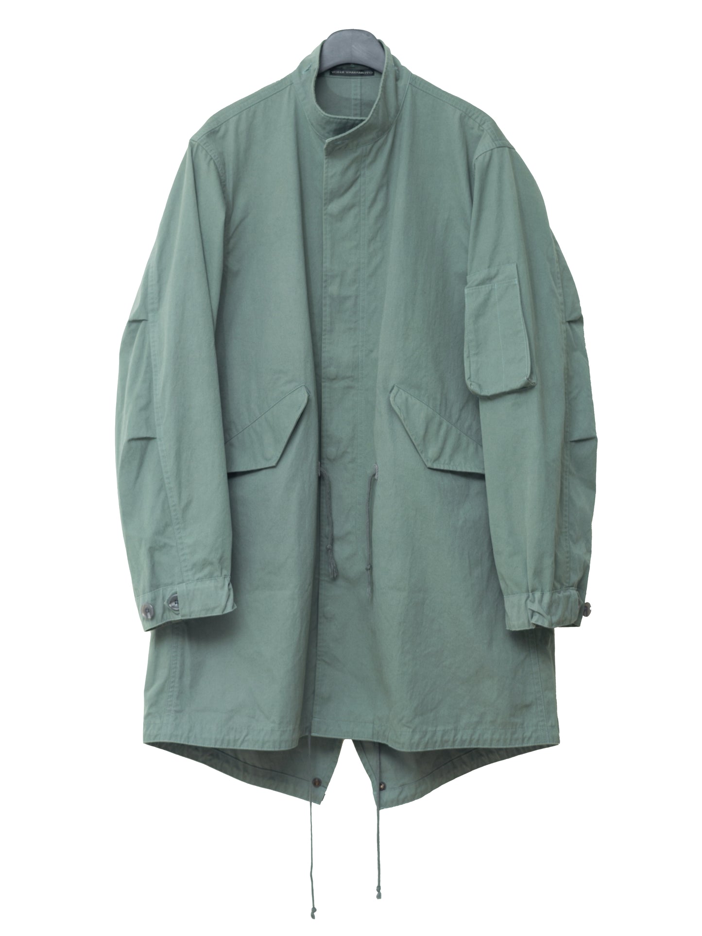 a/w 05 m-65 fishtail parka sage green ∙ poly cotton ∙ one size