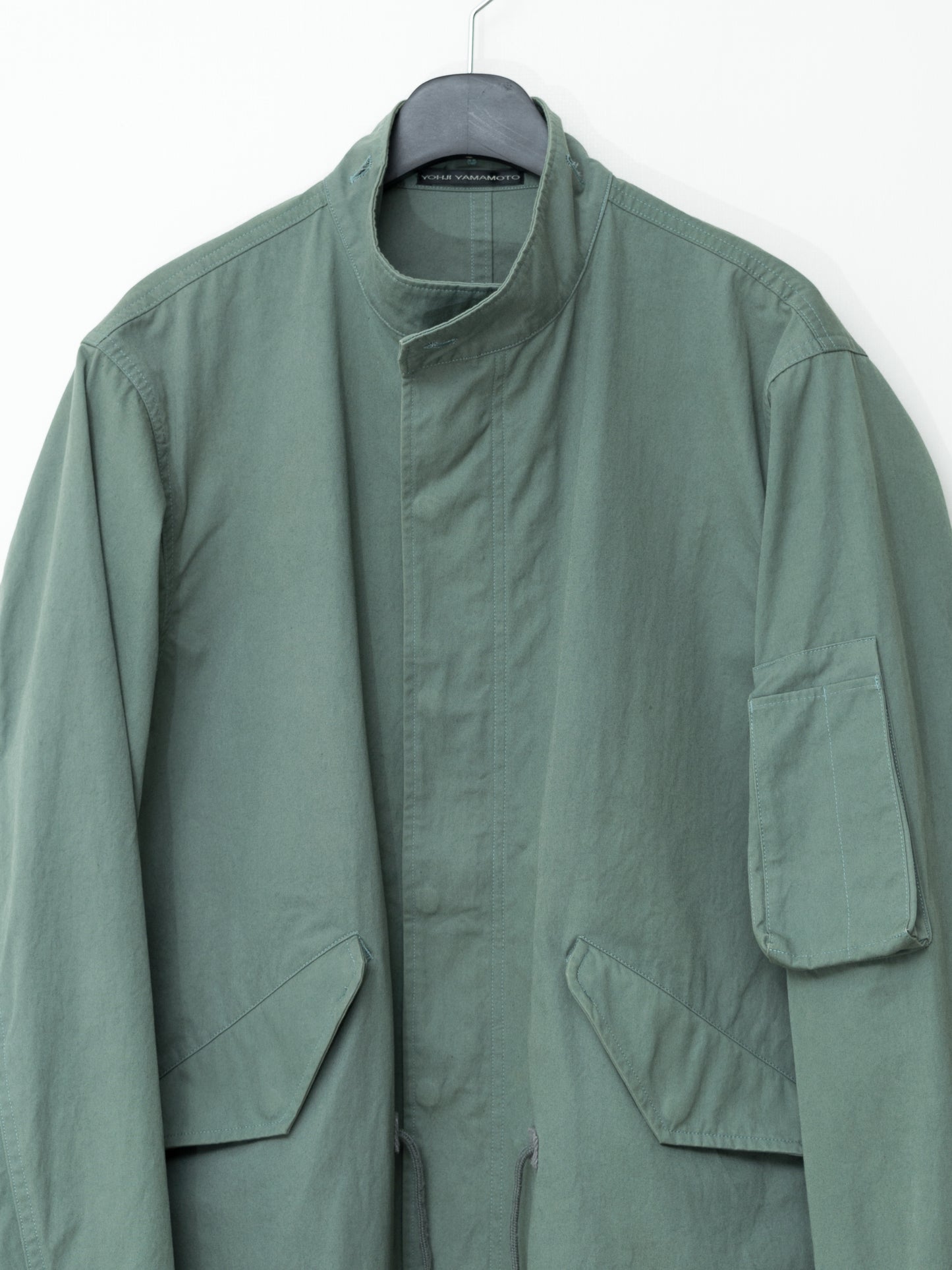 a/w 05 m-65 fishtail parka sage green ∙ poly cotton ∙ one size