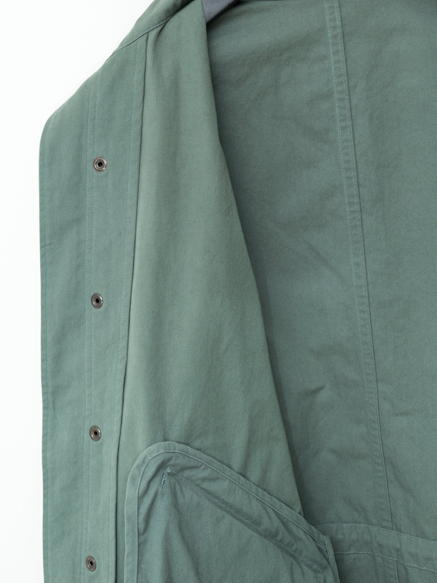 a/w 05 m-65 fishtail parka sage green ∙ poly cotton ∙ one size