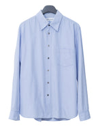 Micro Houndstooth Shirt Sax Blue