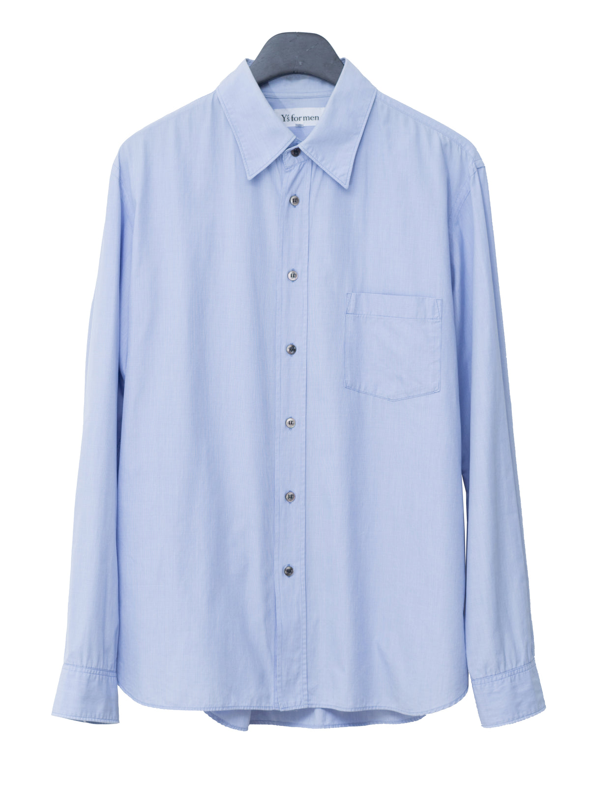 Micro Houndstooth Shirt Sax Blue