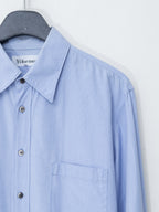 Micro Houndstooth Shirt Sax Blue