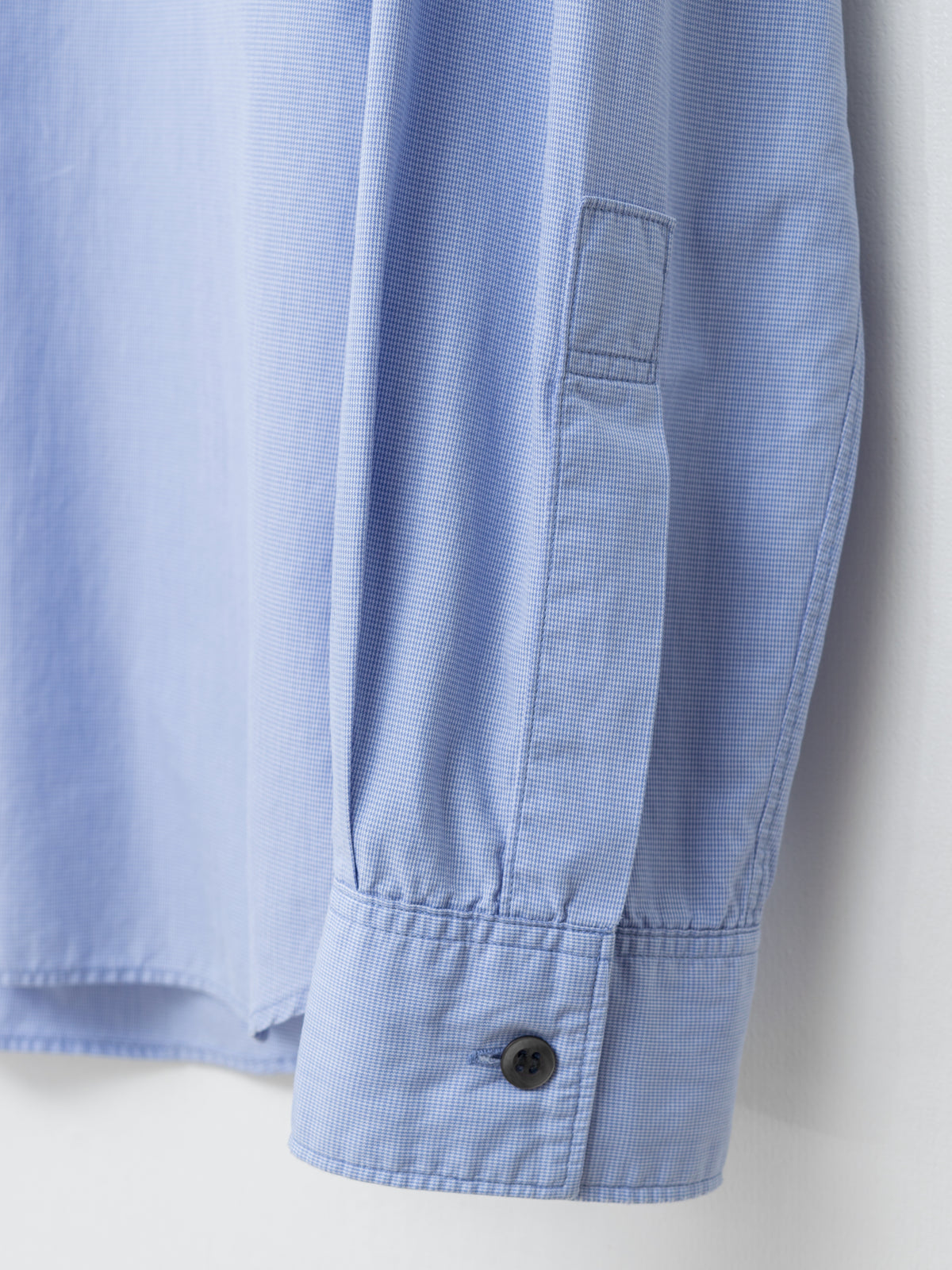 Micro Houndstooth Shirt Sax Blue