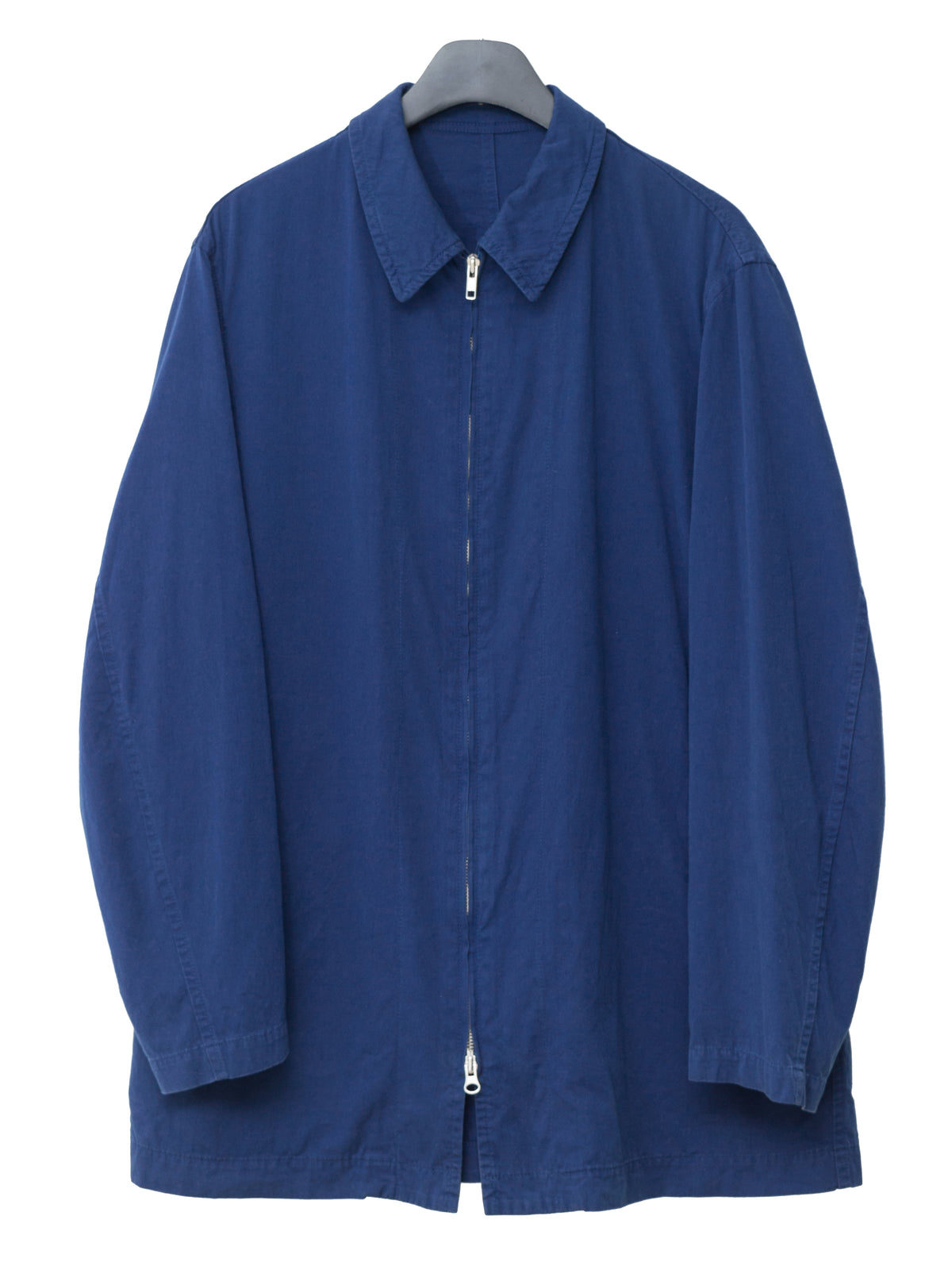 Bio Washed Double Zip Jacket Klein Blue