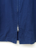 Bio Washed Double Zip Jacket Klein Blue