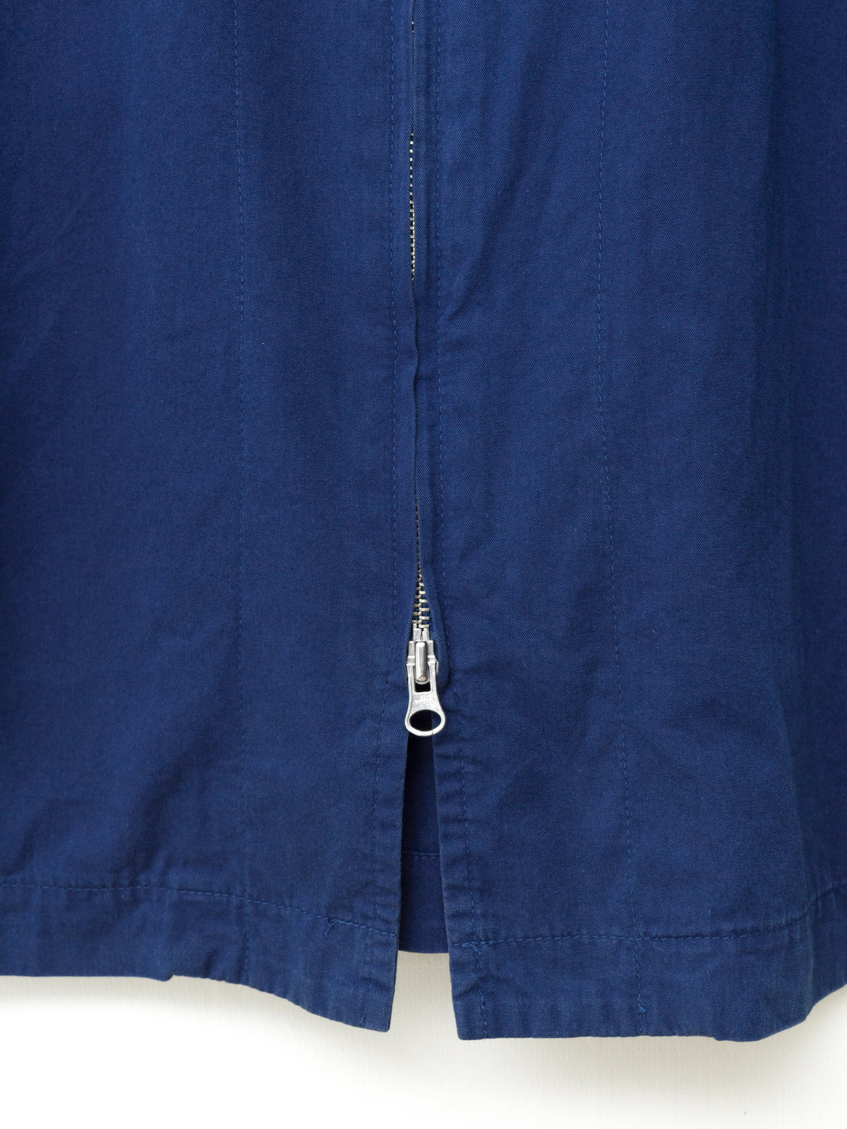 Bio Washed Double Zip Jacket Klein Blue