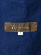 Bio Washed Double Zip Jacket Klein Blue