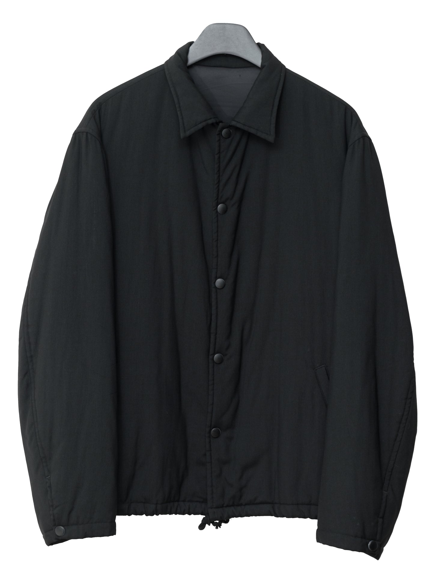 padded coach jacket black ∙ silk ∙ large