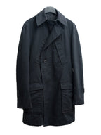 Moto Coat Washed Black