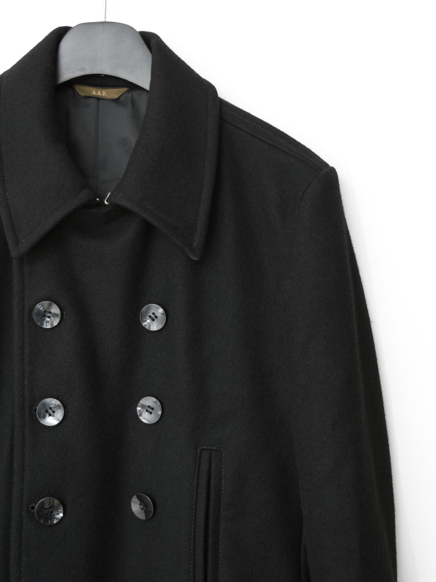 peacoat black ∙ melton wool cashmere nylon ∙ medium