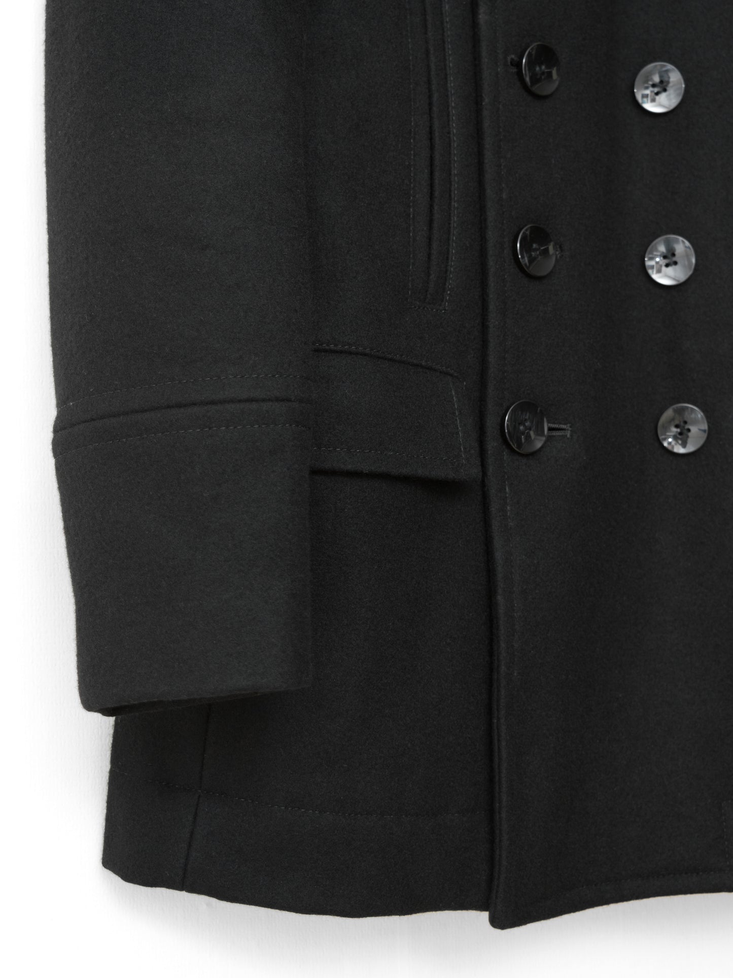 peacoat black ∙ melton wool cashmere nylon ∙ medium