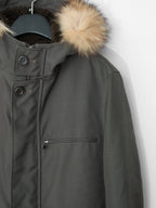Fur Hooded Removable Liner Jacket Olive Drab