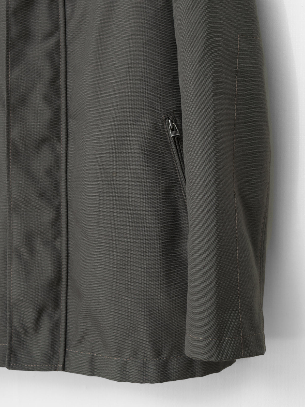 Fur Hooded Removable Liner Jacket Olive Drab