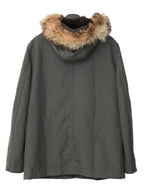 Fur Hooded Removable Liner Jacket Olive Drab
