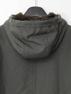 Fur Hooded Removable Liner Jacket Olive Drab