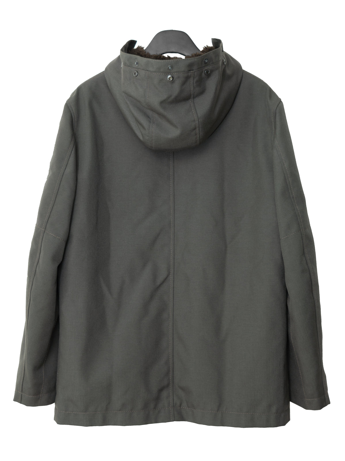 Fur Hooded Removable Liner Jacket Olive Drab