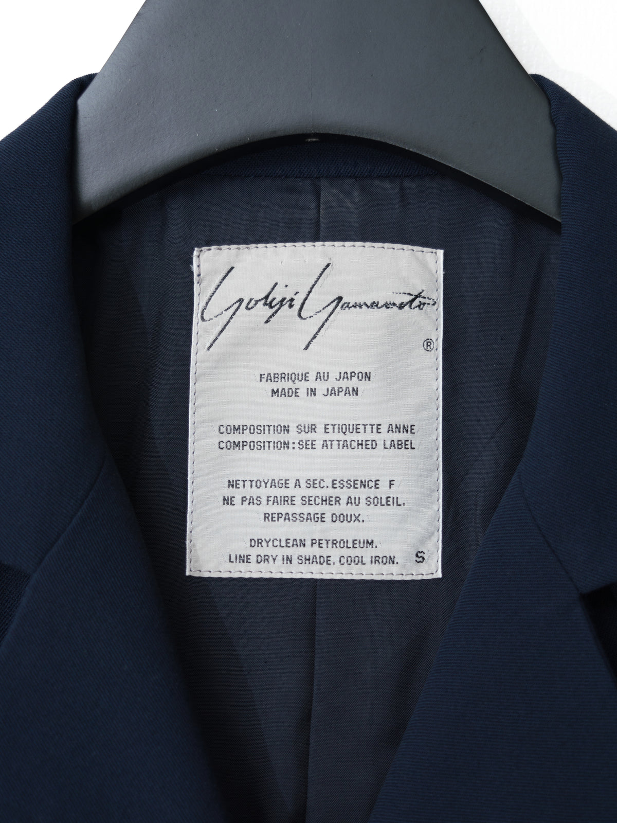 '80s Half Sleeve Tailored Jacket Navy