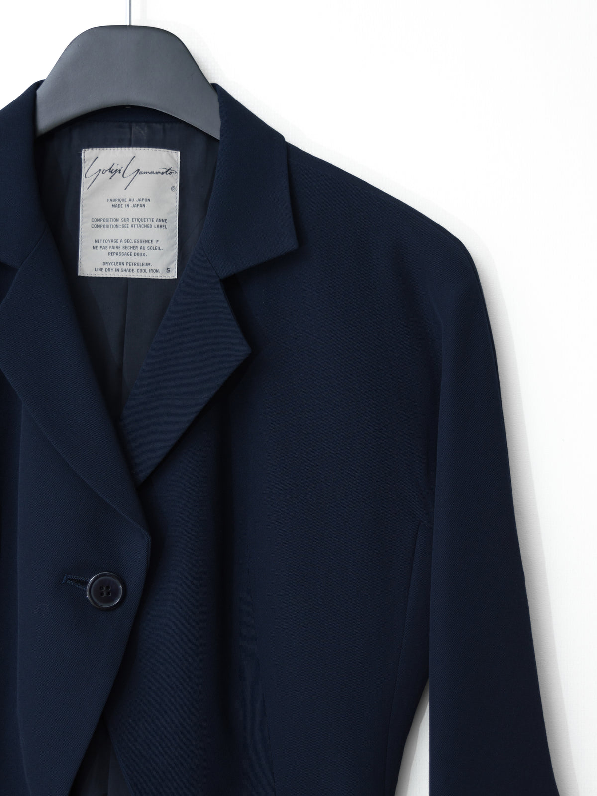 '80s Half Sleeve Tailored Jacket Navy