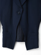 '80s Half Sleeve Tailored Jacket Navy