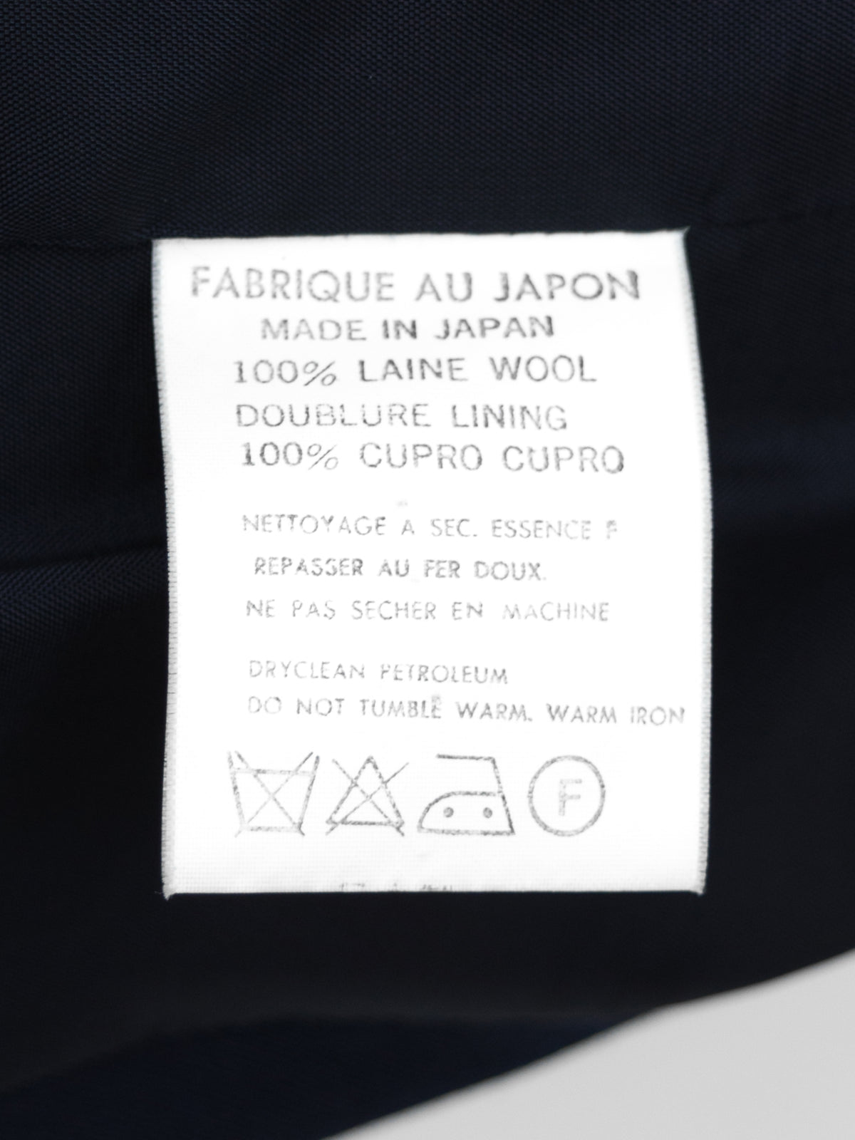 '80s Half Sleeve Tailored Jacket Navy