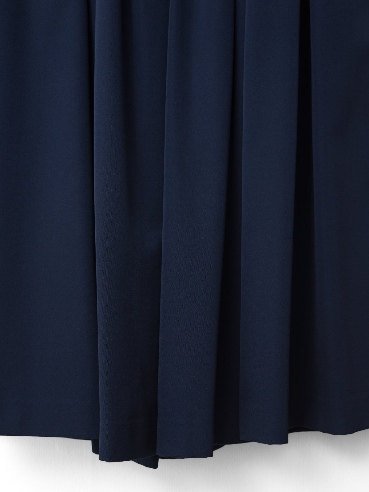 '80s Gathered A-line Skirt Navy