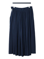 '80s Gathered A-line Skirt Navy
