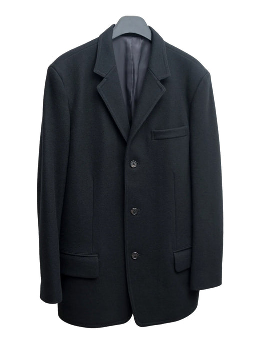 tailored jacket black ∙ melton wool nylon ∙ medium