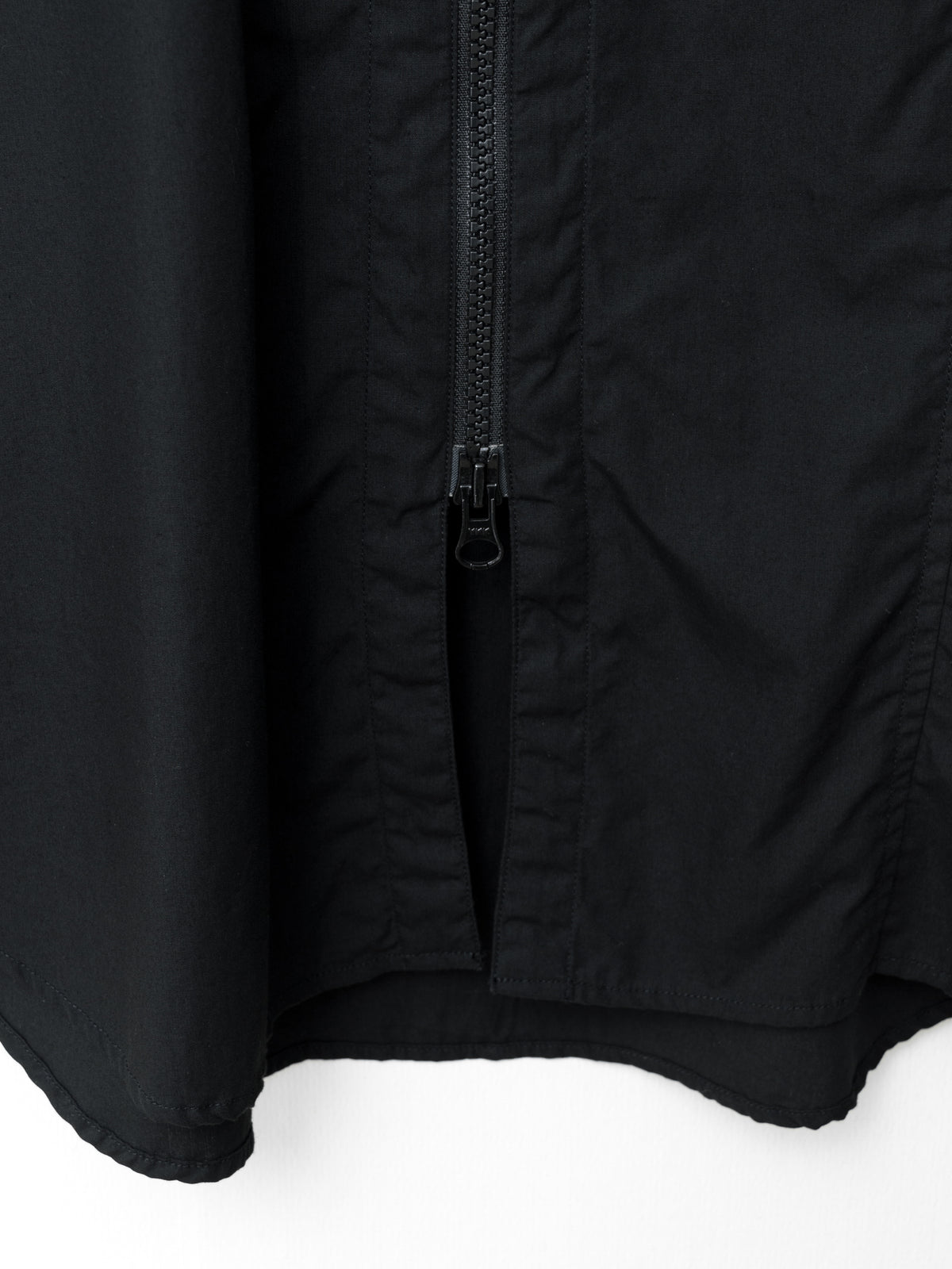 S/S 09 Zip Front Shirt Black