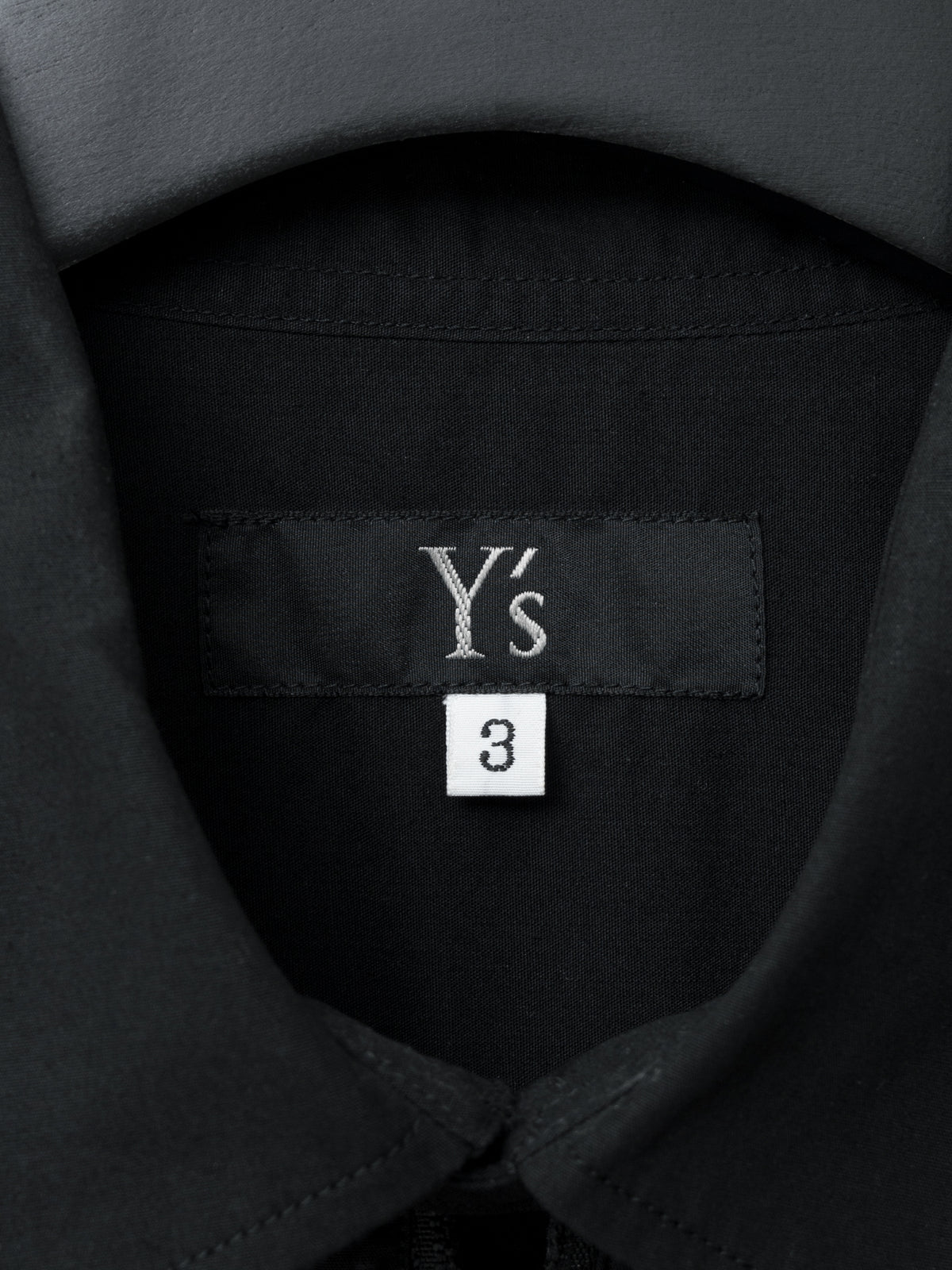 S/S 09 Zip Front Shirt Black