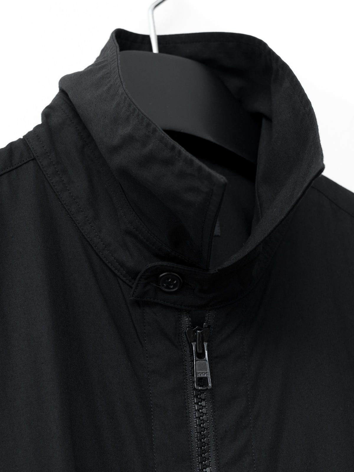 S/S 09 Zip Front Shirt Black