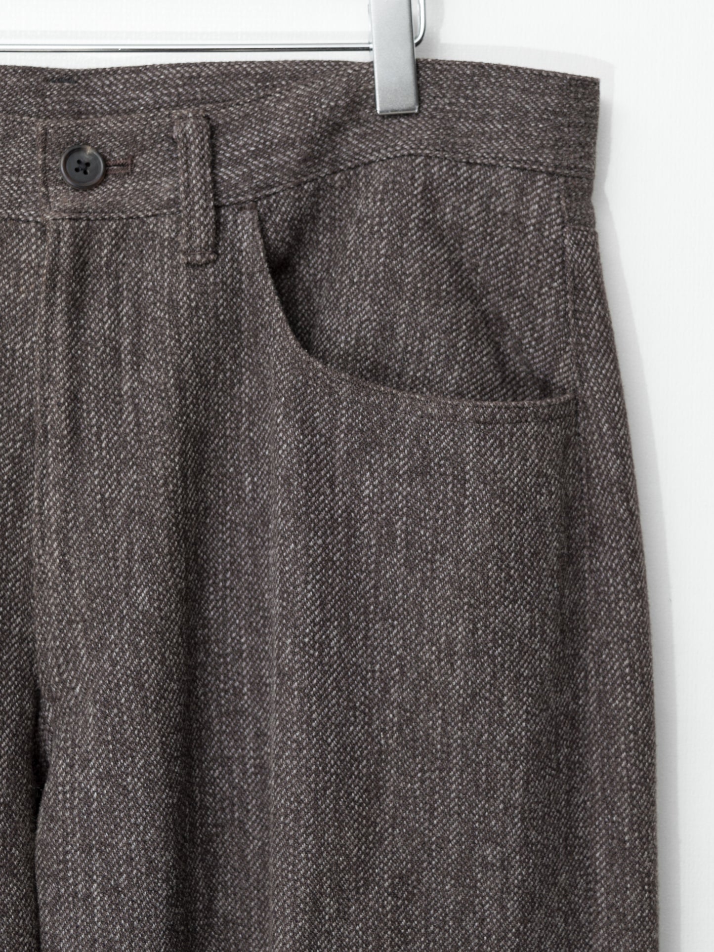 five pocket pants natural brown ∙ linen wool nylon ∙ medium