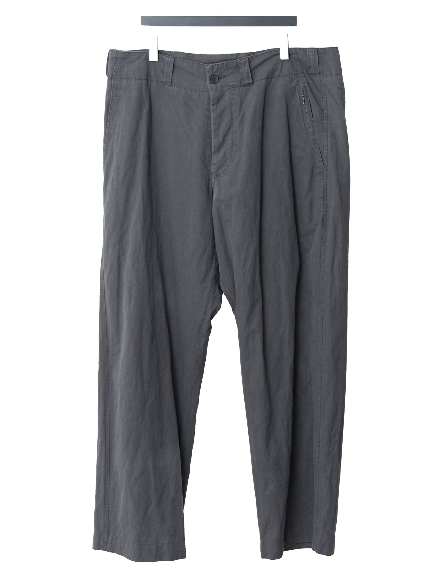 s/s 07 flat front pants iron ∙ cotton metal ∙ medium