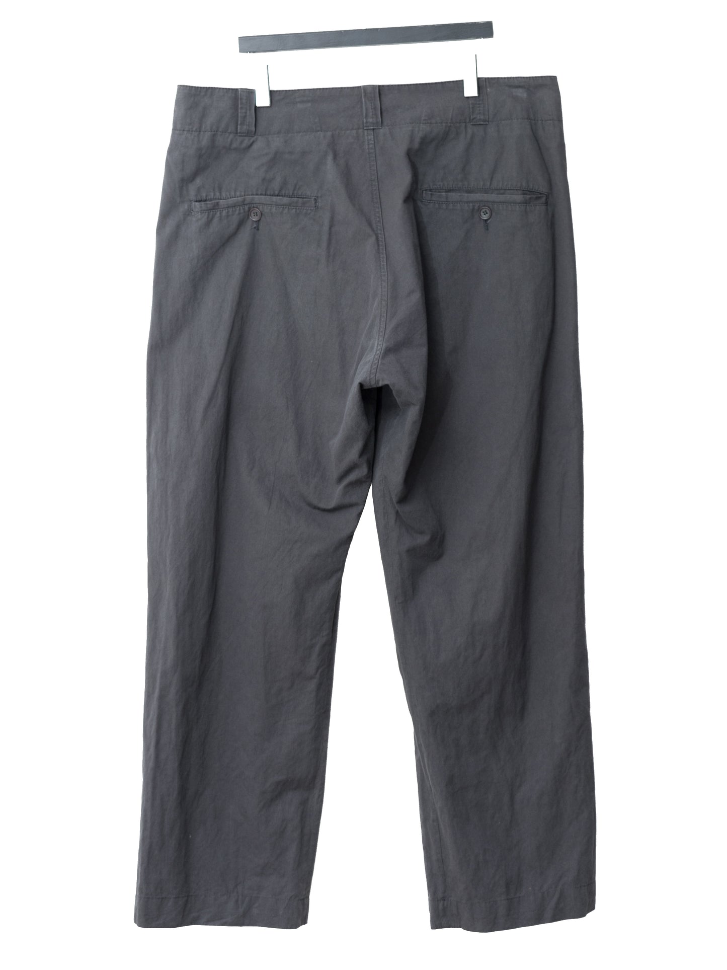 s/s 07 flat front pants iron ∙ cotton metal ∙ medium